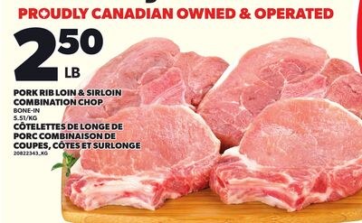 PORK RIB LOIN & SIRLOIN COMBINATION CHOP
