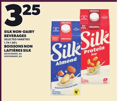 SILK NON-DAIRY BEVERAGES, 1.74-1.89 L