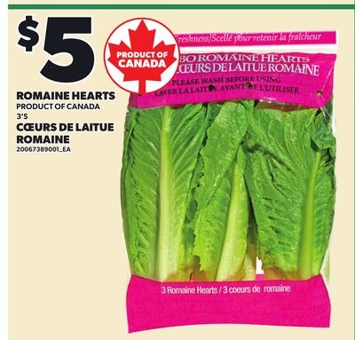 ROMAINE HEARTS, 3'S