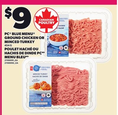 PC® BLUE MENU® GROUND CHICKEN OR MINCED TURKEY,…
