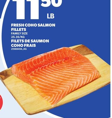 FRESH COHO SALMON FILLETS