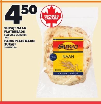 SURAJ® NAAN FLATBREADS, 10'S