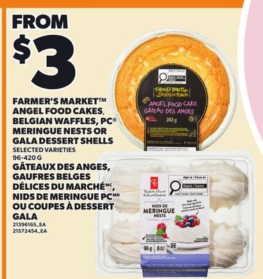 FARMER'S MARKET™ ANGEL FOOD CAKES, BELGIAN WAFF…