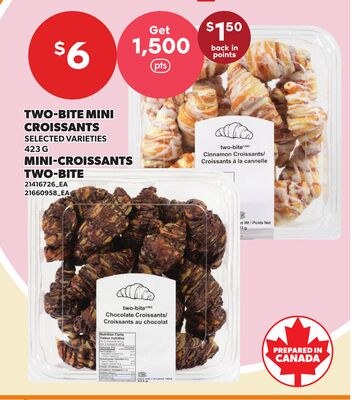TWO-BITE MINI CROISSANTS, 423 G
