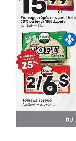 Fromage mozzarella Saputo