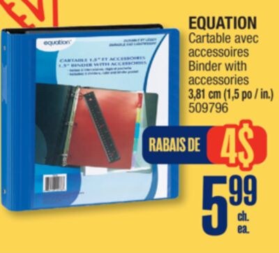 EQUATION Binder with accessories