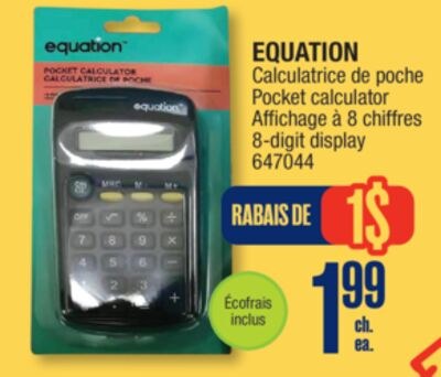 EQUATION Pocket calculator