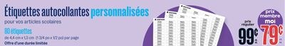 Étiquettes autocollantes personnalisées