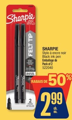 SHARPIE Black ink pen