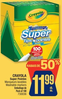 CRAYOLA Super Pointes Washable markers