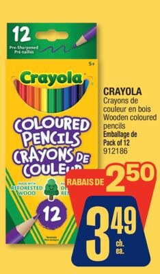 CRAYOLA Wooden coloured pencils
