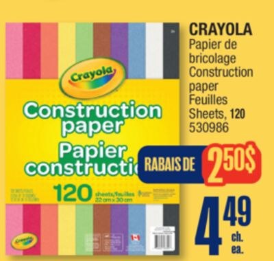 CRAYOLA Construction paper