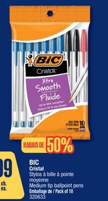 BIC Cristal Medium tip ballpoint pens