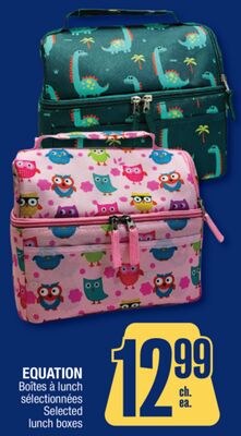 EQUATION Selected lunch boxes