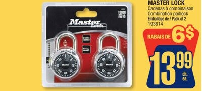 MASTER LOCK Combination padlock