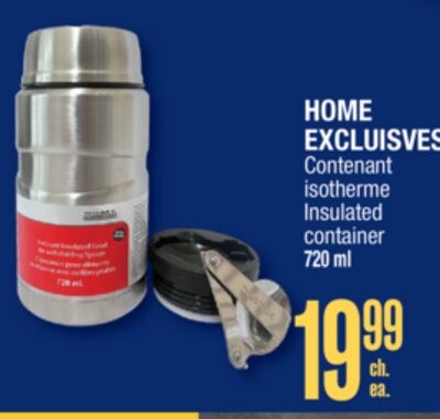 HOME EXCLUISVES Insulated container