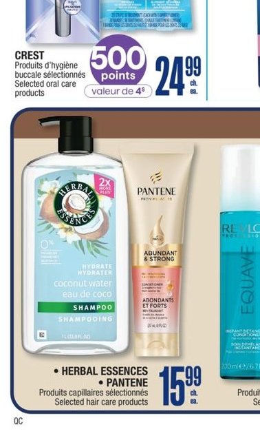 Crest Produits d'hygiène buccale sélectionnés