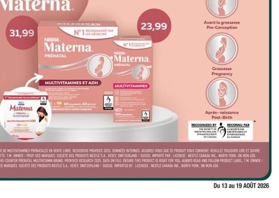 Nestlé Materna supplémentaire