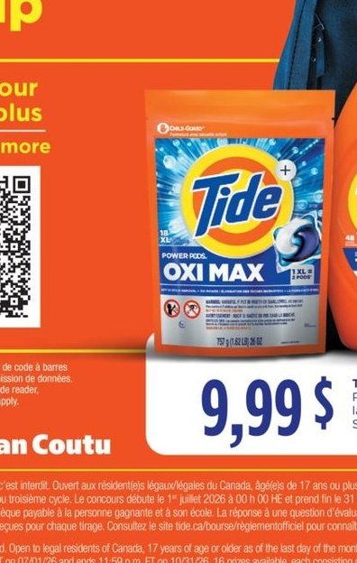 Tide, Downy Produits pour la lessive