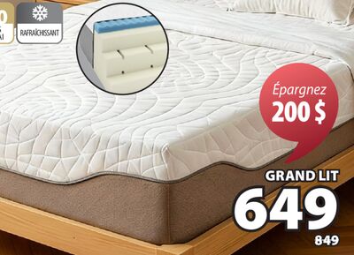 WELLPUR F100 Matelas à ressorts en mousse mémoi…