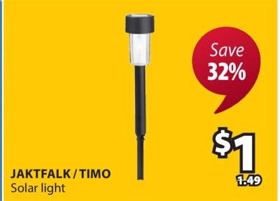 JAKTFALK / TIMO Solar light