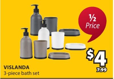 VISLANDA 3-piece bath set