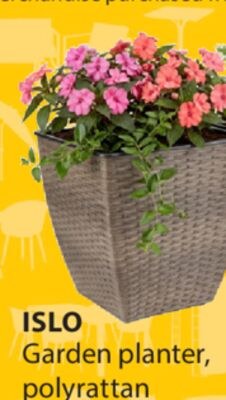 ISLO Garden planter, polyrattan