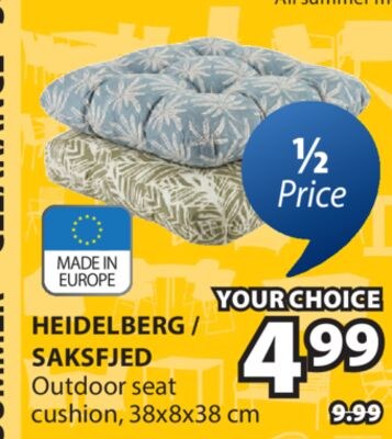 HEIDELBERG / SAKSFJED Outdoor seat cushion