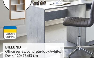 BILLUND Office series, concrete-look white