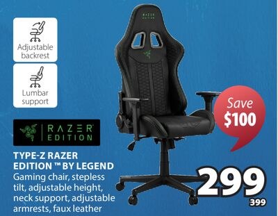 TYPE-Z RAZER EDITION™ BY LEGEND Gaming chair