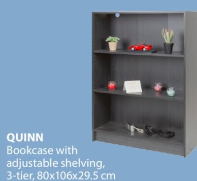 QUINN Bookcase with adjustable shelving