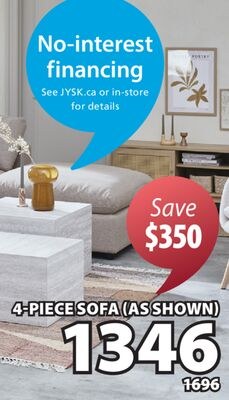 LYBY 4-PIECE SOFA (AS SHOWN)