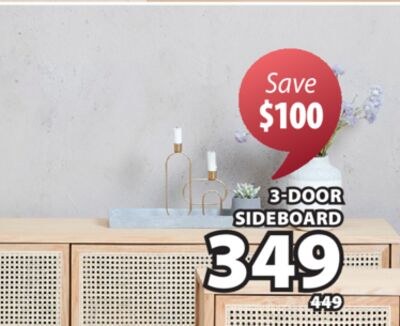 SALTVIG 3-door sideboard