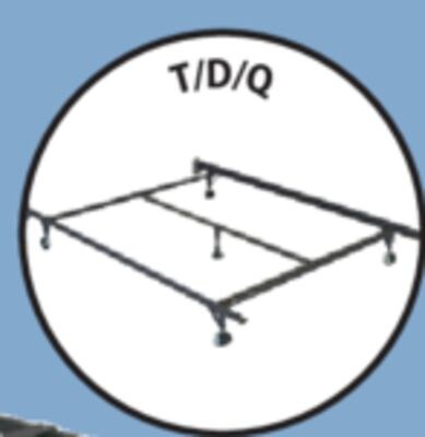AUSTIN / METAL BEDFRAME Extendable bed frame