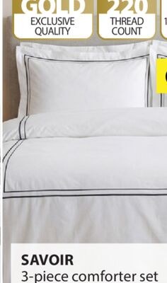 SAVOIR 3-piece comforter set