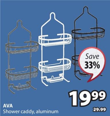 AVA Shower caddy, aluminum