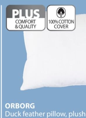 ORBORG Duck feather pillow, plush