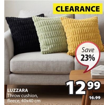 LUZZARA Throw cushion, fleece