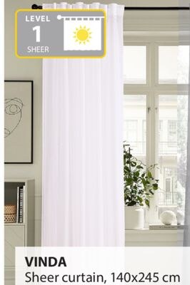 VINDA Sheer curtain