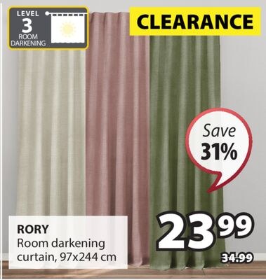 RORY Room darkening curtain