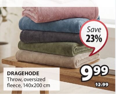 DRAGEHODE Throw, oversized fleece