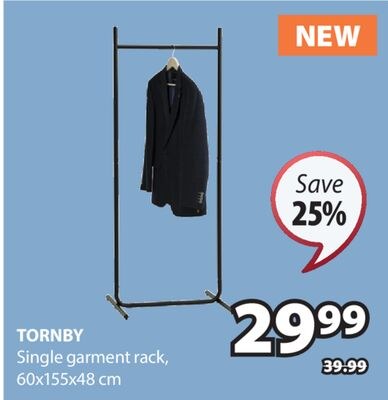 TORNBY Single garment rack