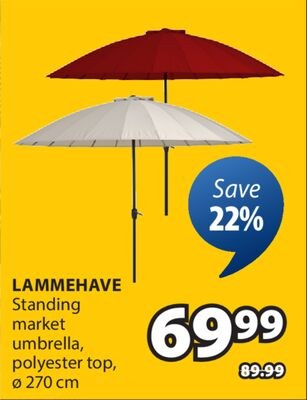 LAMMEHAVE Standing market umbrella