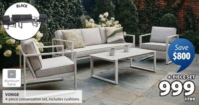 VONGE 4-piece conversation set