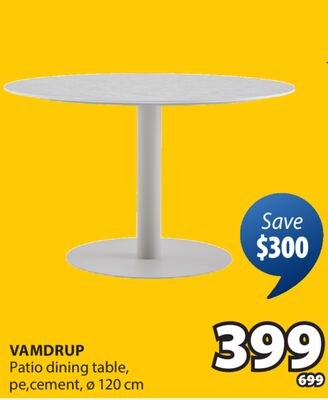 VAMDRUP Patio dining table