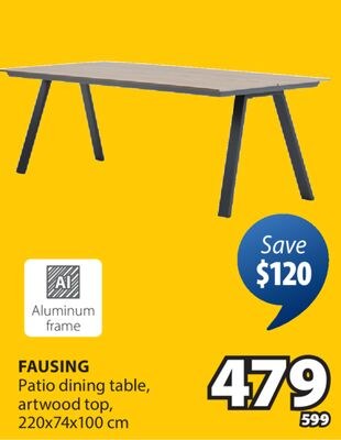 FAUSING Patio dining table