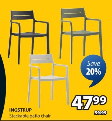 INGSTRUP Stackable patio chair