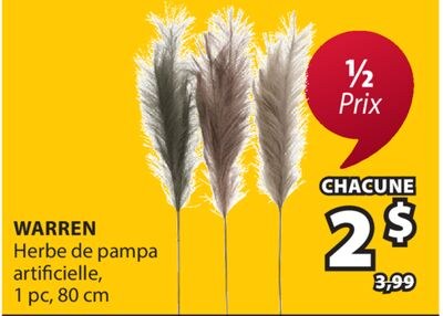 WARREN Herbe de pampa artificielle