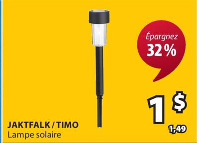 JAKTFALK/TIMO Lampe solaire
