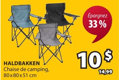 HALDBAKKEN Chaise de camping